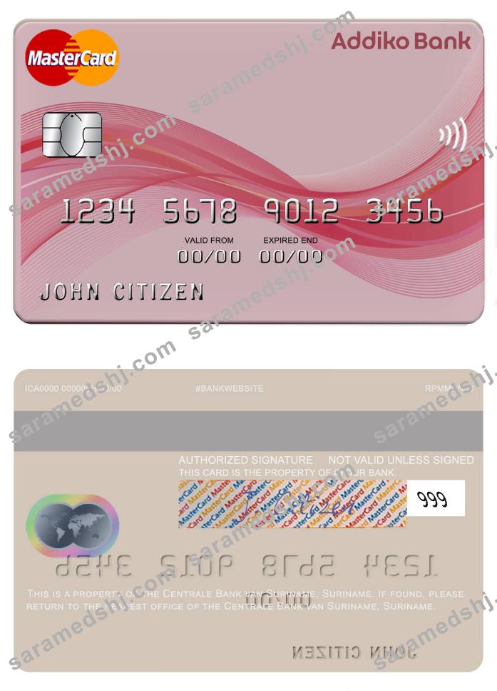 Suriname Centrale Bank van Suriname mastercard